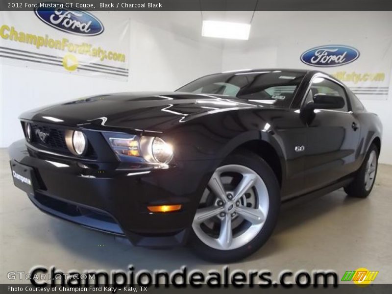 Black / Charcoal Black 2012 Ford Mustang GT Coupe