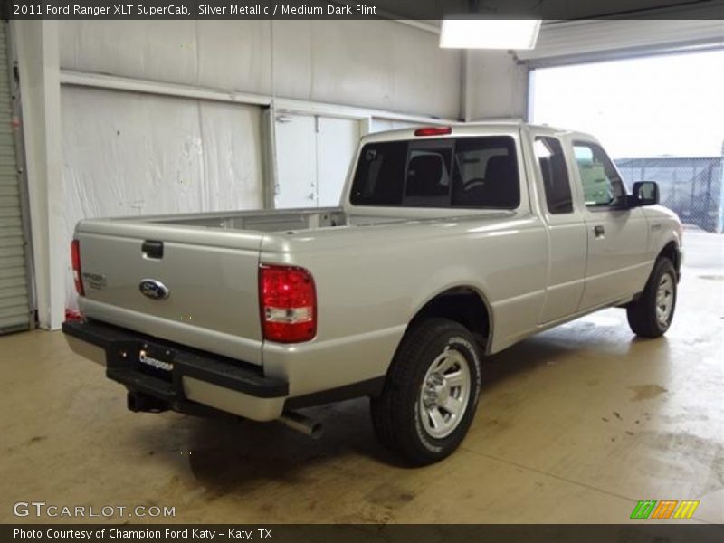 Silver Metallic / Medium Dark Flint 2011 Ford Ranger XLT SuperCab