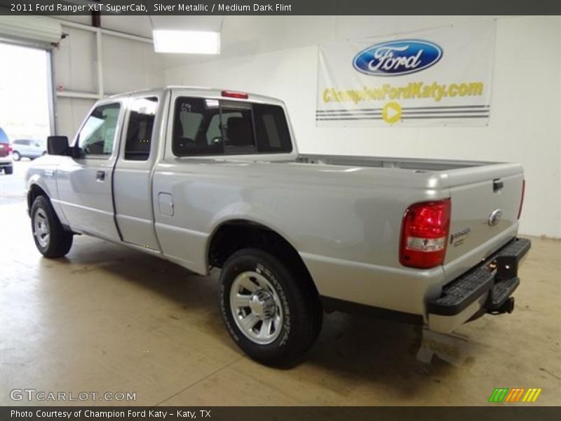 Silver Metallic / Medium Dark Flint 2011 Ford Ranger XLT SuperCab