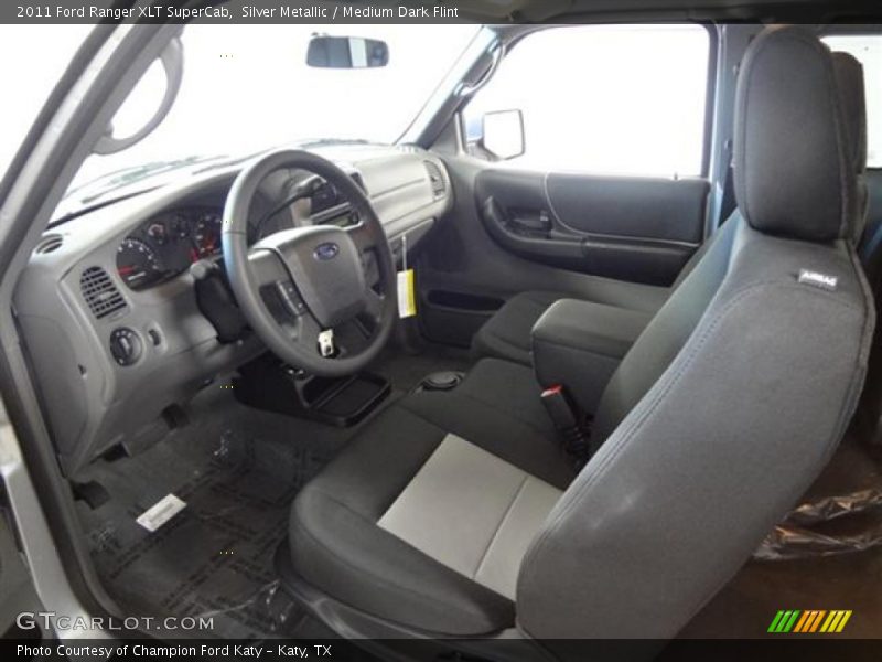 Silver Metallic / Medium Dark Flint 2011 Ford Ranger XLT SuperCab