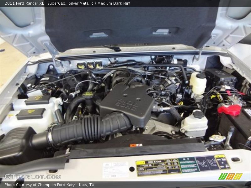 Silver Metallic / Medium Dark Flint 2011 Ford Ranger XLT SuperCab