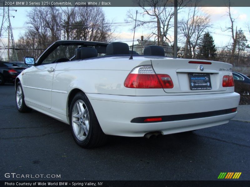 Alpine White / Black 2004 BMW 3 Series 325i Convertible