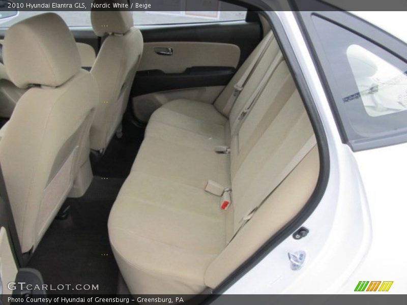 Nordic White / Beige 2010 Hyundai Elantra GLS