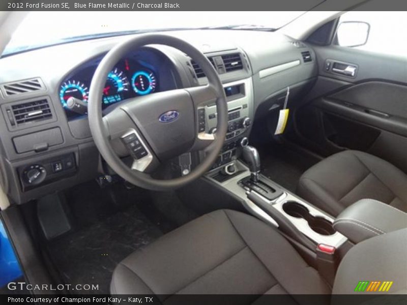 Blue Flame Metallic / Charcoal Black 2012 Ford Fusion SE