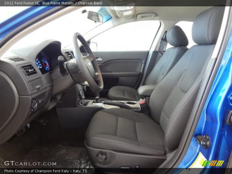 Blue Flame Metallic / Charcoal Black 2012 Ford Fusion SE