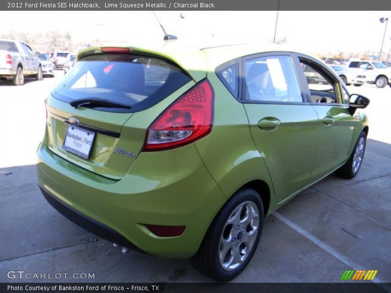 Lime Squeeze Metallic / Charcoal Black 2012 Ford Fiesta SES Hatchback