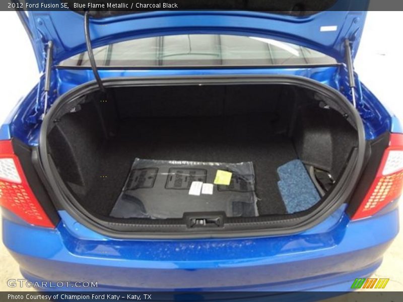 Blue Flame Metallic / Charcoal Black 2012 Ford Fusion SE