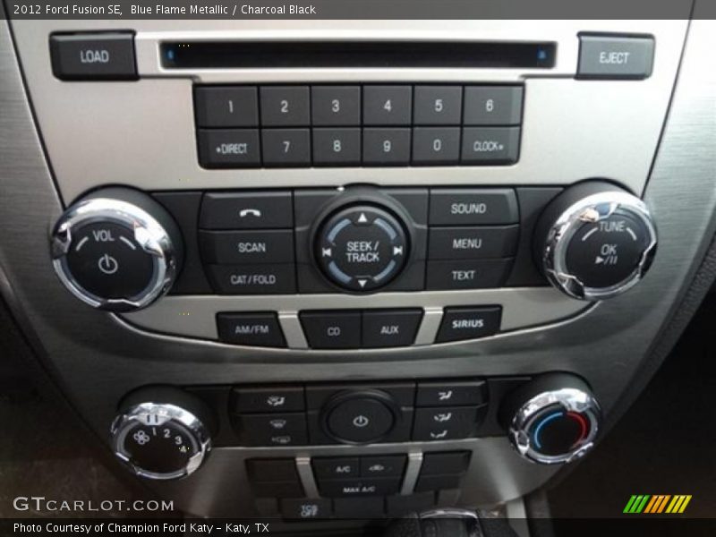 Blue Flame Metallic / Charcoal Black 2012 Ford Fusion SE
