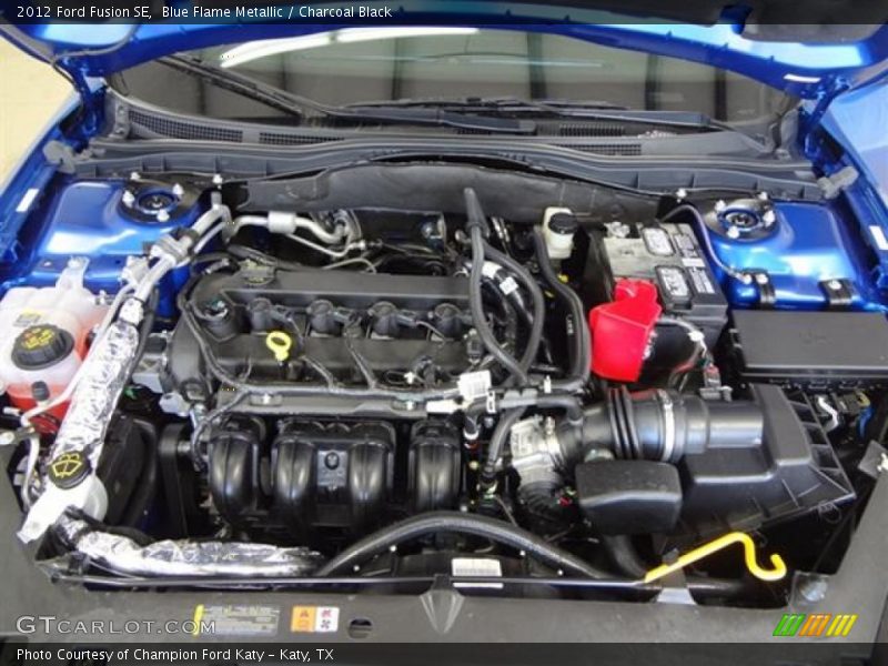 Blue Flame Metallic / Charcoal Black 2012 Ford Fusion SE