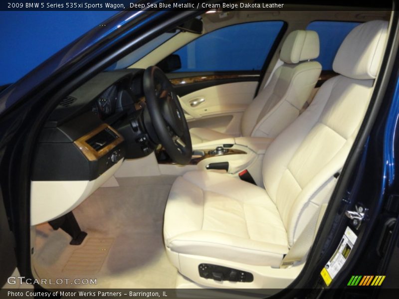  2009 5 Series 535xi Sports Wagon Cream Beige Dakota Leather Interior