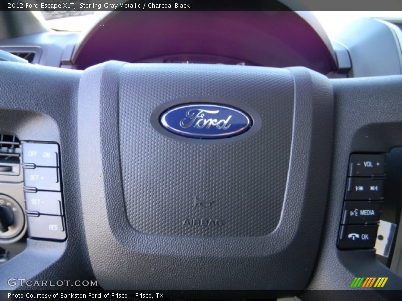 Sterling Gray Metallic / Charcoal Black 2012 Ford Escape XLT