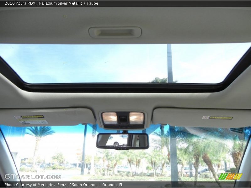 Sunroof of 2010 RDX 