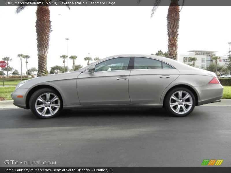 Pewter Metallic / Cashmere Beige 2008 Mercedes-Benz CLS 550