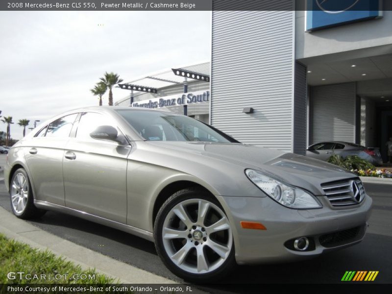 Pewter Metallic / Cashmere Beige 2008 Mercedes-Benz CLS 550
