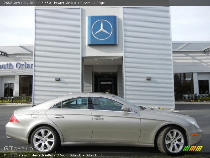Pewter Metallic / Cashmere Beige 2008 Mercedes-Benz CLS 550