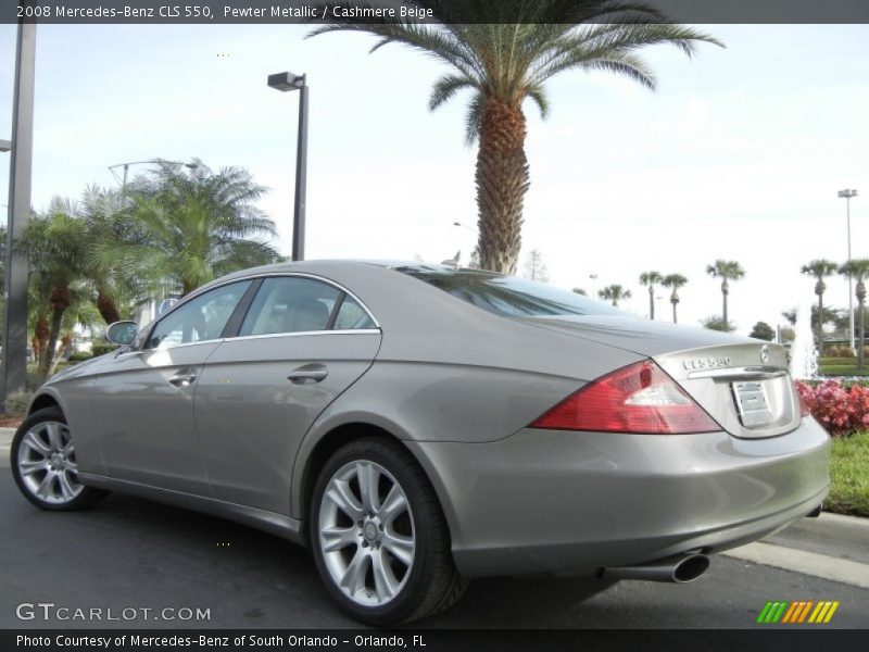 Pewter Metallic / Cashmere Beige 2008 Mercedes-Benz CLS 550