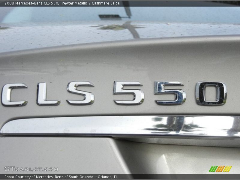 Pewter Metallic / Cashmere Beige 2008 Mercedes-Benz CLS 550