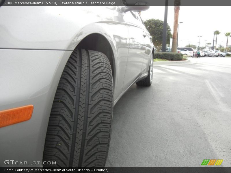 Pewter Metallic / Cashmere Beige 2008 Mercedes-Benz CLS 550