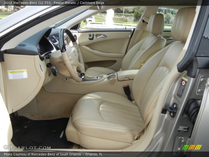 Pewter Metallic / Cashmere Beige 2008 Mercedes-Benz CLS 550