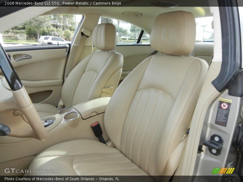 Pewter Metallic / Cashmere Beige 2008 Mercedes-Benz CLS 550