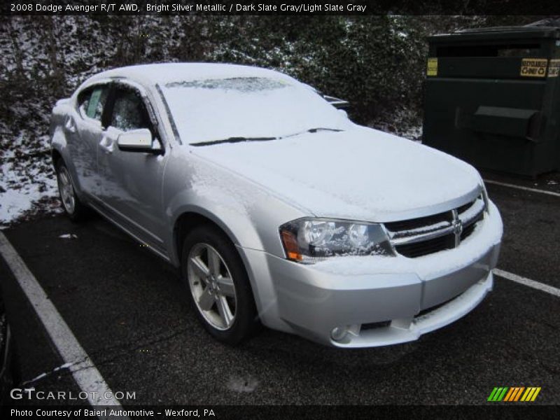 Bright Silver Metallic / Dark Slate Gray/Light Slate Gray 2008 Dodge Avenger R/T AWD