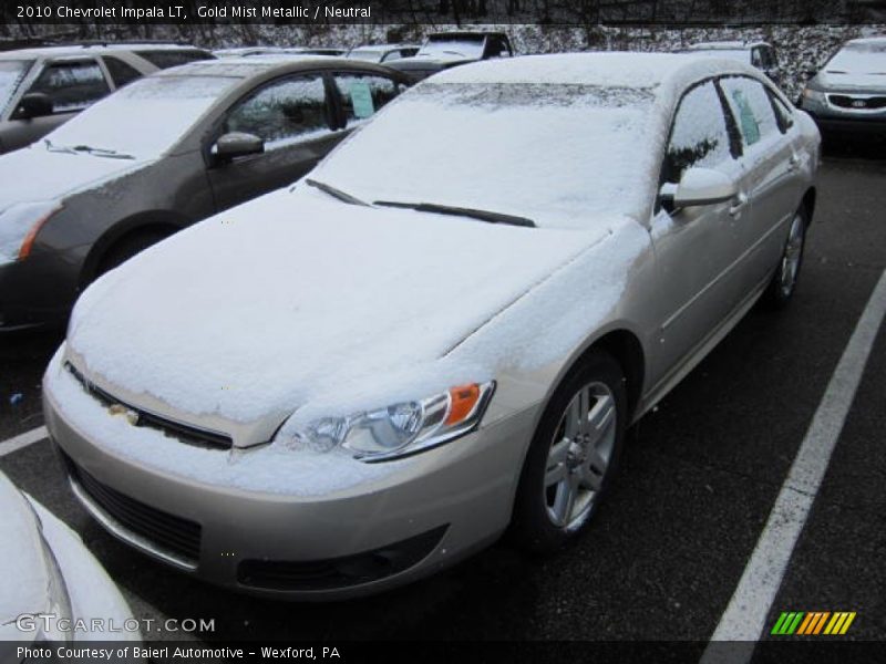 Gold Mist Metallic / Neutral 2010 Chevrolet Impala LT