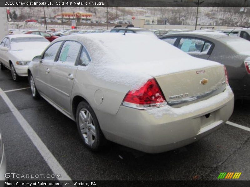 Gold Mist Metallic / Neutral 2010 Chevrolet Impala LT