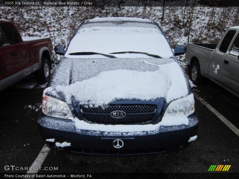 Imperial Blue Metallic / Gray 2005 Kia Sedona LX