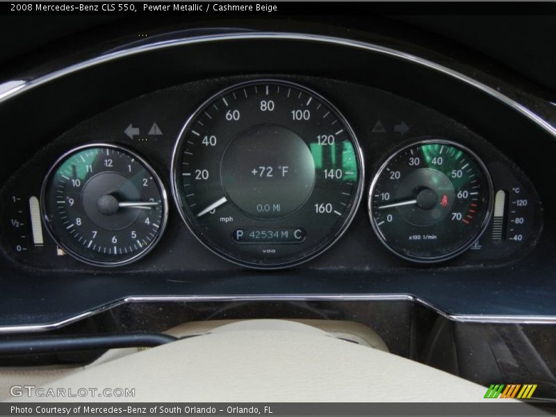 Pewter Metallic / Cashmere Beige 2008 Mercedes-Benz CLS 550