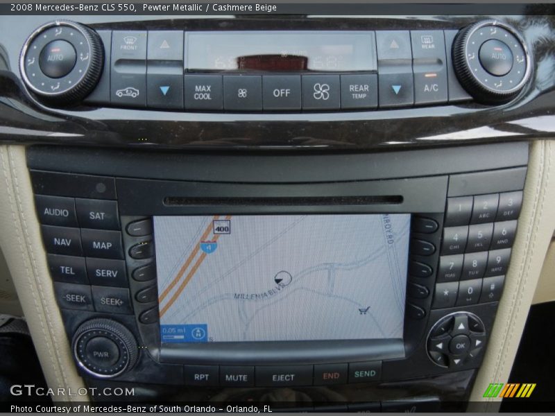 Pewter Metallic / Cashmere Beige 2008 Mercedes-Benz CLS 550
