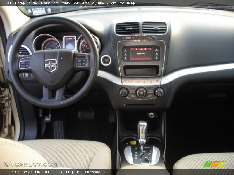 White Gold Metallic / Black/Light Frost Beige 2011 Dodge Journey Mainstreet