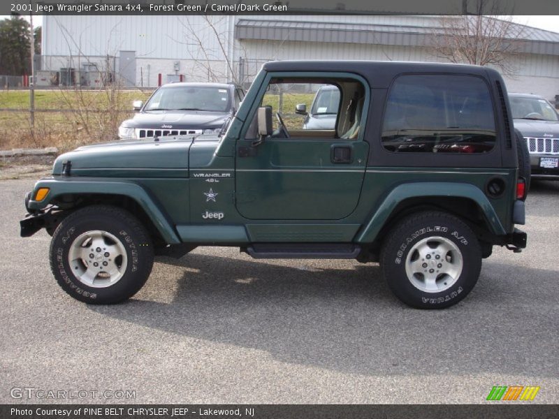Forest Green / Camel/Dark Green 2001 Jeep Wrangler Sahara 4x4
