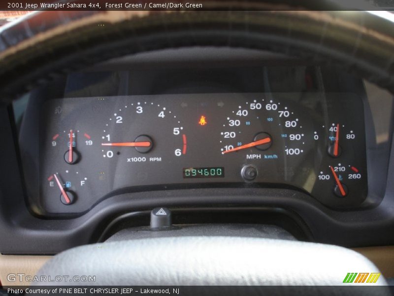 Forest Green / Camel/Dark Green 2001 Jeep Wrangler Sahara 4x4