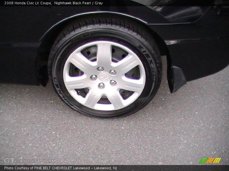 Nighthawk Black Pearl / Gray 2008 Honda Civic LX Coupe
