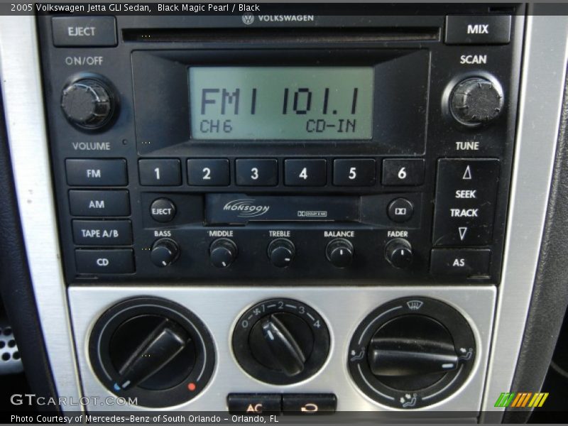 Controls of 2005 Jetta GLI Sedan