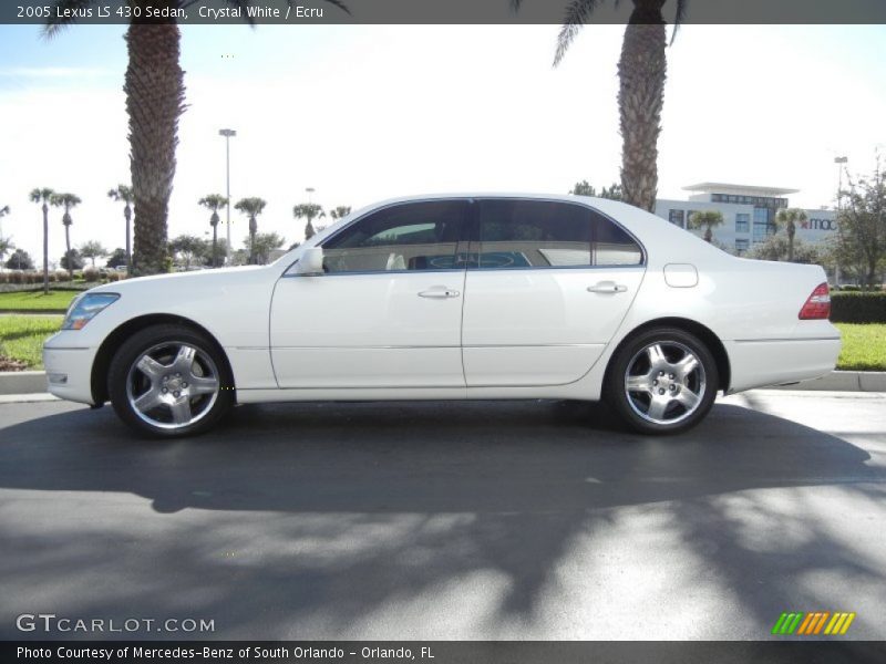 Crystal White / Ecru 2005 Lexus LS 430 Sedan