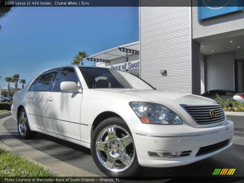 Crystal White / Ecru 2005 Lexus LS 430 Sedan