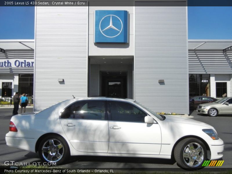 Crystal White / Ecru 2005 Lexus LS 430 Sedan