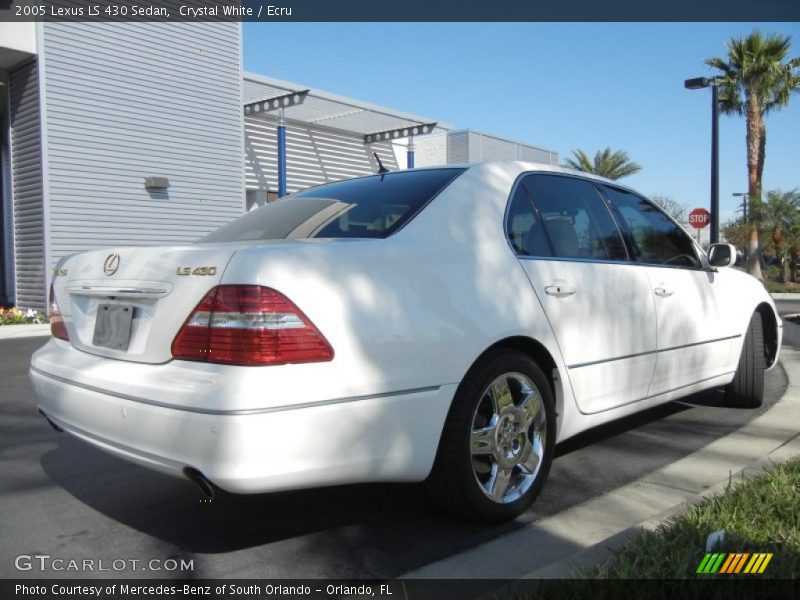 Crystal White / Ecru 2005 Lexus LS 430 Sedan