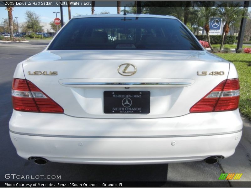 Crystal White / Ecru 2005 Lexus LS 430 Sedan