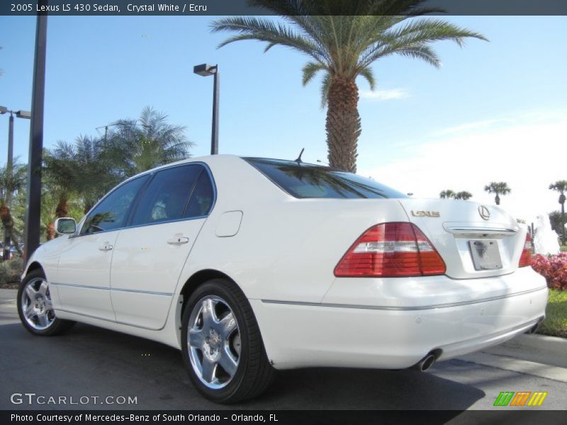 Crystal White / Ecru 2005 Lexus LS 430 Sedan