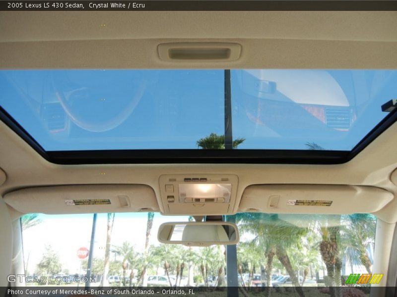 Sunroof of 2005 LS 430 Sedan