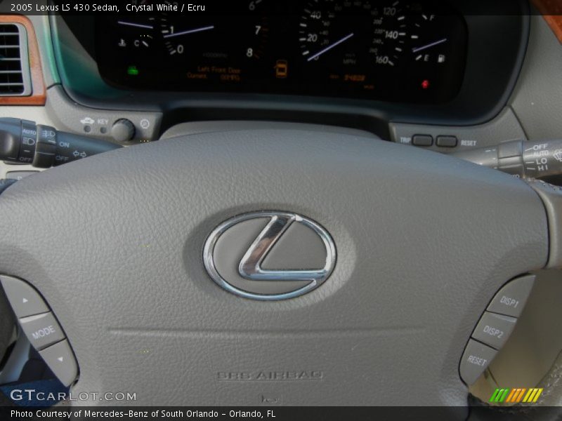 Crystal White / Ecru 2005 Lexus LS 430 Sedan