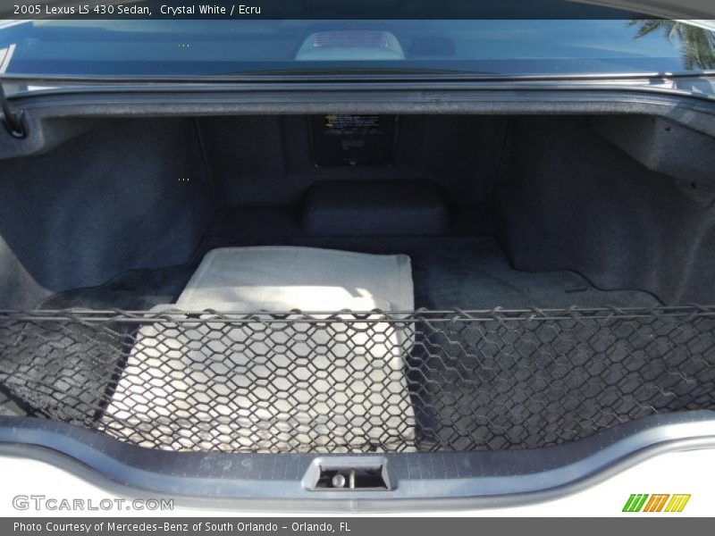  2005 LS 430 Sedan Trunk