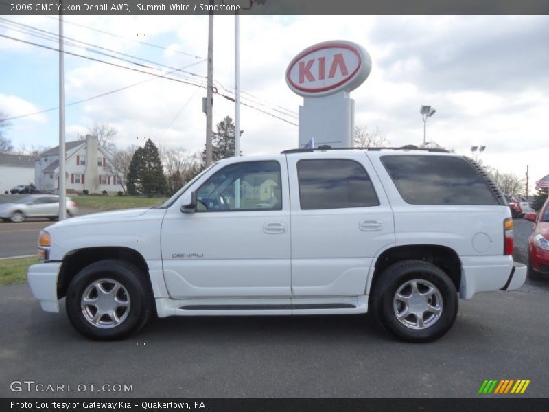 Summit White / Sandstone 2006 GMC Yukon Denali AWD
