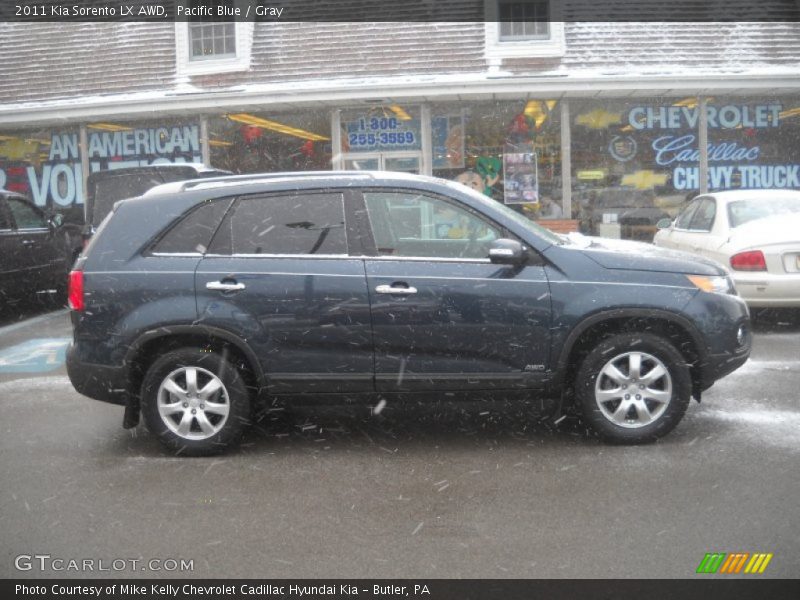 Pacific Blue / Gray 2011 Kia Sorento LX AWD
