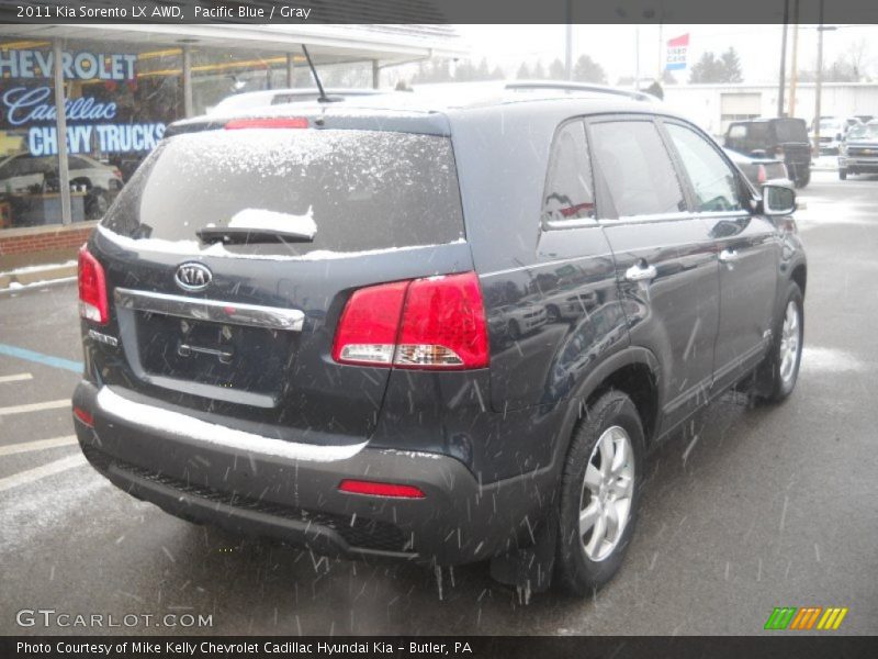 Pacific Blue / Gray 2011 Kia Sorento LX AWD