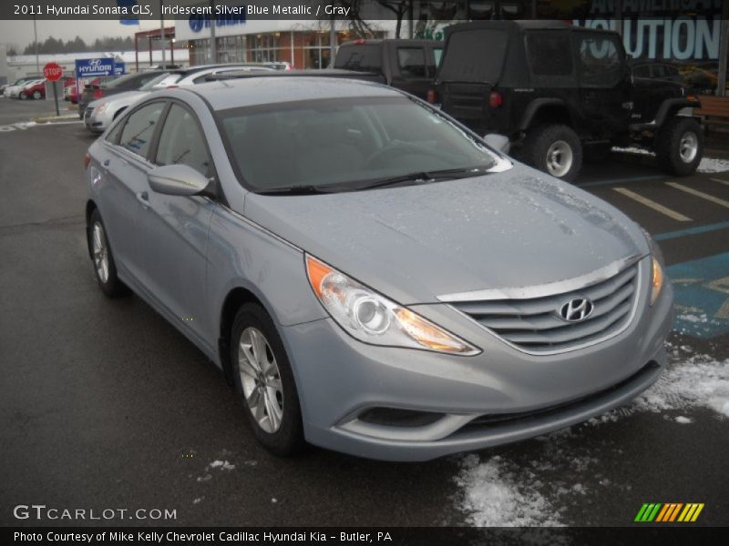 Iridescent Silver Blue Metallic / Gray 2011 Hyundai Sonata GLS