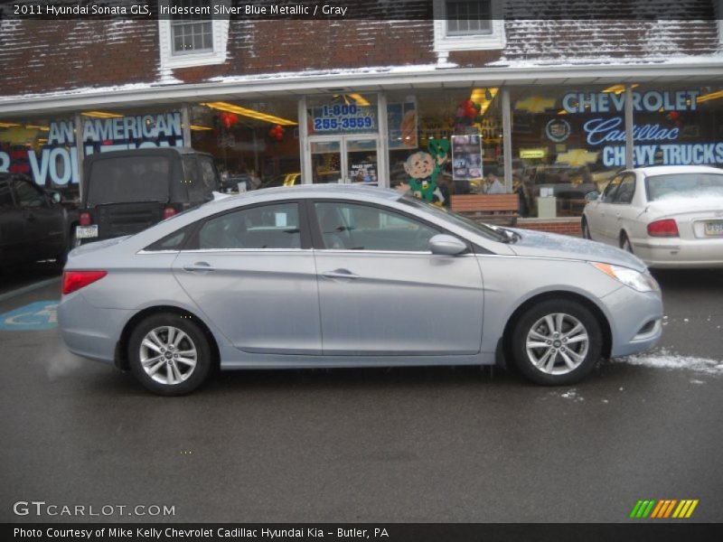 Iridescent Silver Blue Metallic / Gray 2011 Hyundai Sonata GLS