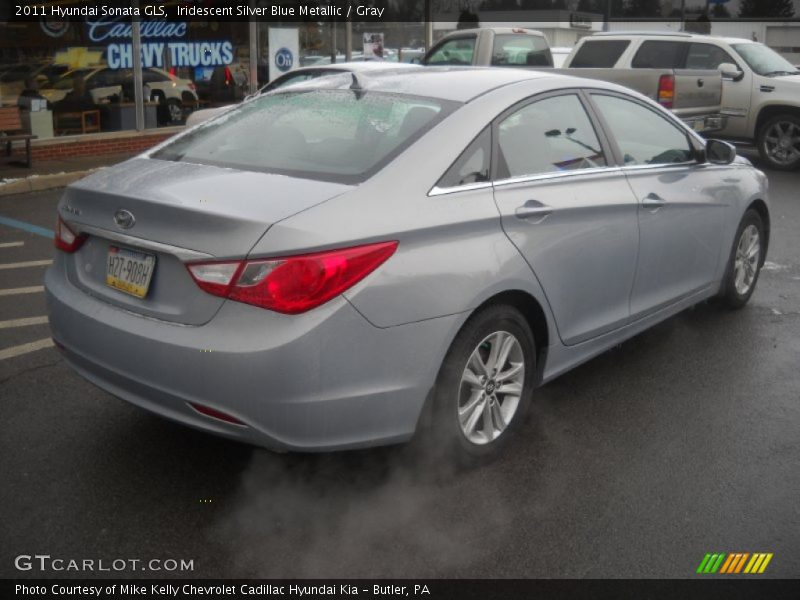Iridescent Silver Blue Metallic / Gray 2011 Hyundai Sonata GLS